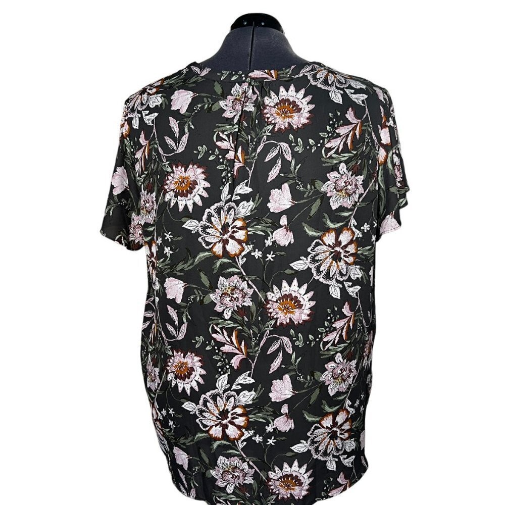 Maurices Gray Flutter Sleeve Button Front Blouse … - image 3